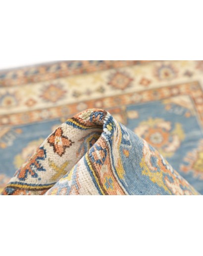 Tappeto Kazak Afghanistan beige azzurro 103x143