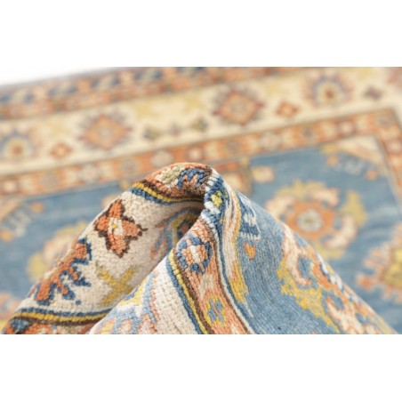 Tappeto Kazak Afghanistan beige azzurro 103x143