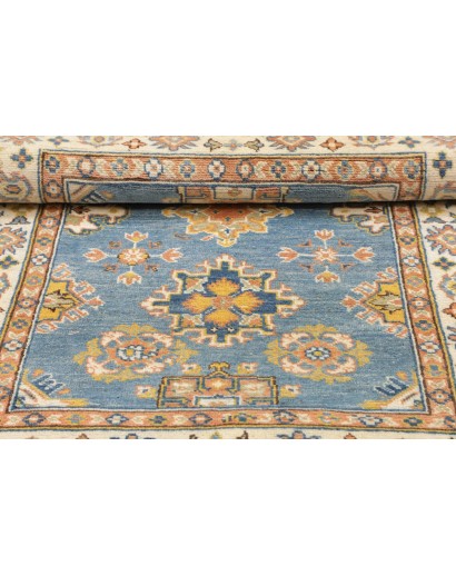 Tappeto Kazak Afghanistan beige azzurro 103x143