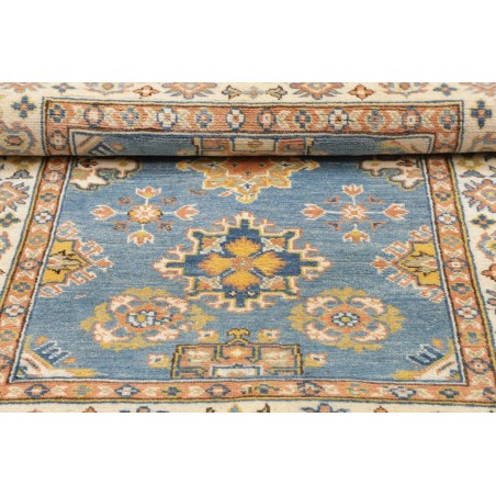 Tappeto Kazak Afghanistan beige azzurro 103x143