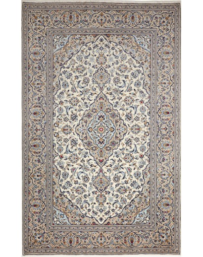 Tappeto Kashan Persia beige verde 202x322