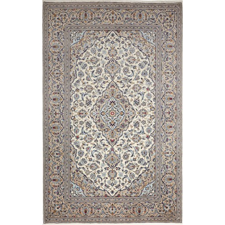Tappeto Kashan Persia beige verde 202x322