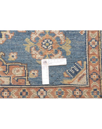Tappeto Kazak Afghanistan beige azzurro 103x143