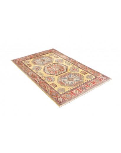 Tappeto Kazak Afghanistan marrone giallo 97x150