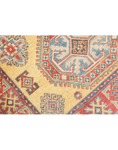 Tappeto Kazak Afghanistan marrone giallo 97x150
