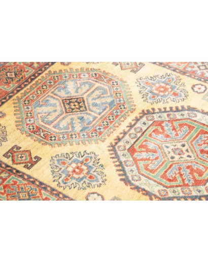 Tappeto Kazak Afghanistan marrone giallo 97x150