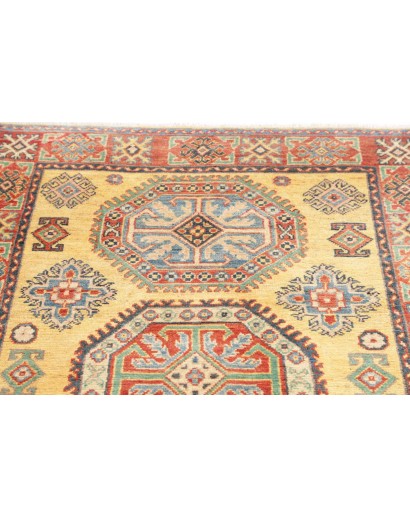 Tappeto Kazak Afghanistan marrone giallo 97x150
