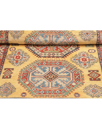 Tappeto Kazak Afghanistan marrone giallo 97x150