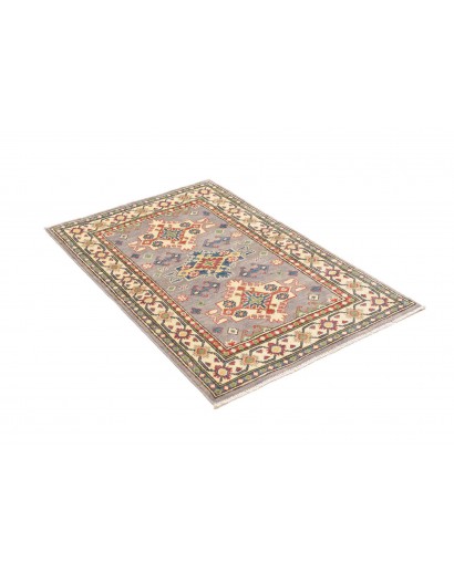 Tappeto Kazak Afghanistan marrone giallo 80x123
