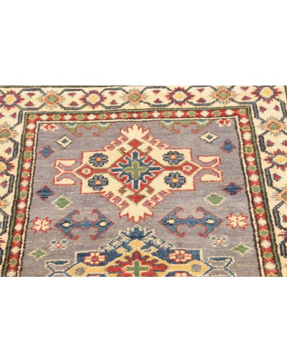 Tappeto Kazak Afghanistan marrone giallo 80x123