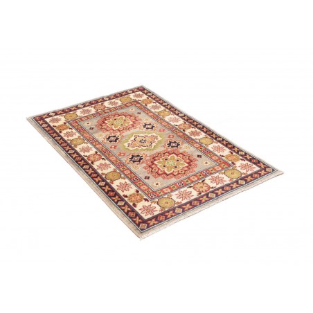 Tappeto Kazak Afghanistan marrone rosso 82x120