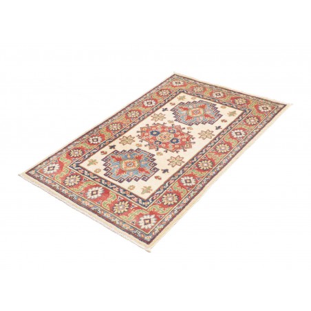 Tappeto Kazak Afghanistan beige azzurro 81x124