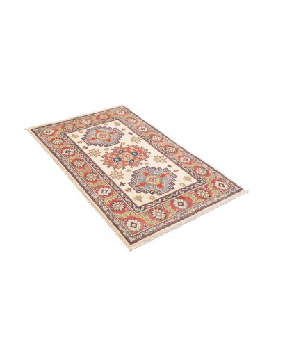 Tappeto Kazak Afghanistan beige azzurro 81x124