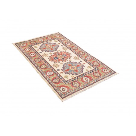 Tappeto Kazak Afghanistan beige azzurro 81x124
