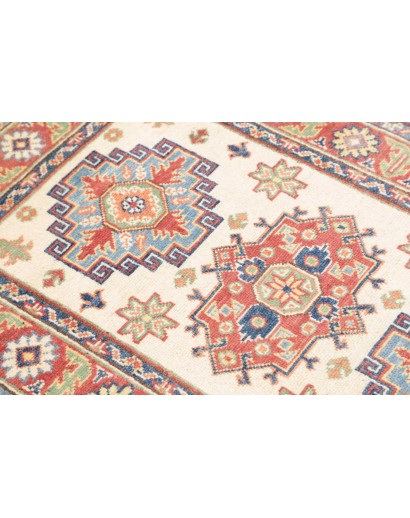 Tappeto Kazak Afghanistan beige azzurro 81x124
