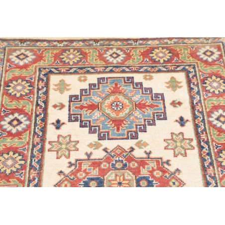 Tappeto Kazak Afghanistan beige azzurro 81x124