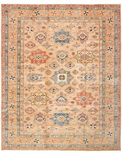 Tappeto Kazak Fine Pakistan marrone grigio 246x299