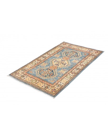 Tappeto Kazak Afghanistan marrone azzurro 79x127