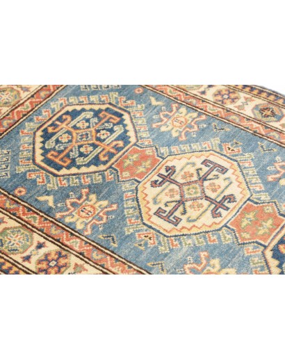 Tappeto Kazak Afghanistan marrone azzurro 79x127