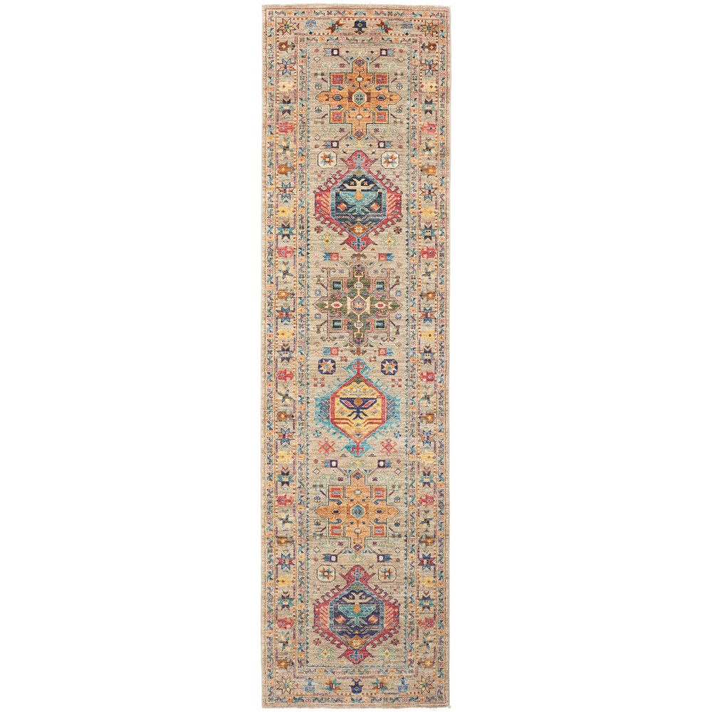Tappeto Tribal Pakistan marrone 80x278 Tappeto Tribal Pakistan marrone 80x278