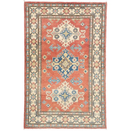 Tappeto Kazak Afghanistan marrone verde 82x125