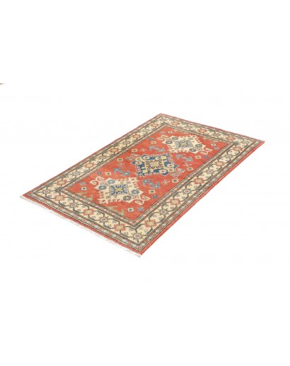 Tappeto Kazak Afghanistan marrone verde 82x125
