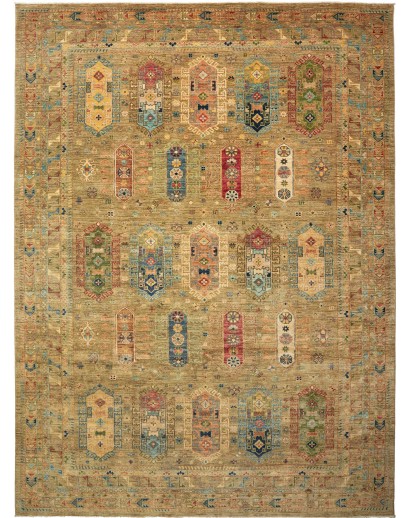 Tappeto Tribal Pakistan arancione 274x370