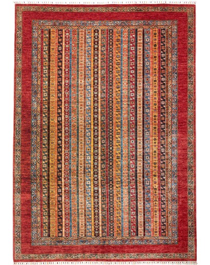 Tappeto Shall Pakistan marrone grigio 219x307
