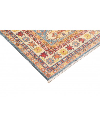 Tappeto Kazak Afghanistan beige azzurro 81x302