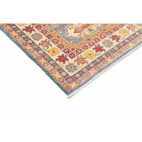Tappeto Kazak Afghanistan beige azzurro 81x302