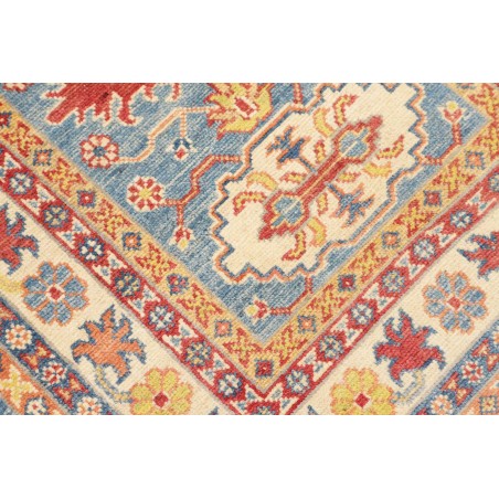 Tappeto Kazak Afghanistan beige azzurro 81x302