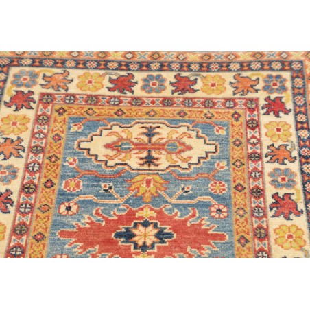Tappeto Kazak Afghanistan beige azzurro 81x302