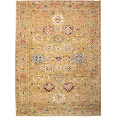 Tappeto Kazak Fine Pakistan marrone bianco 279x374
