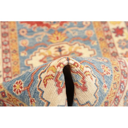 Tappeto Kazak Afghanistan beige azzurro 81x302