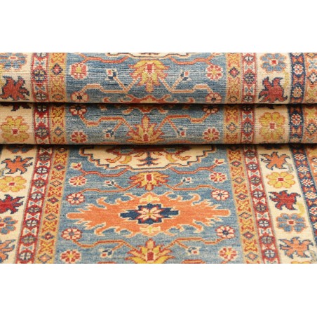 Tappeto Kazak Afghanistan beige azzurro 81x302