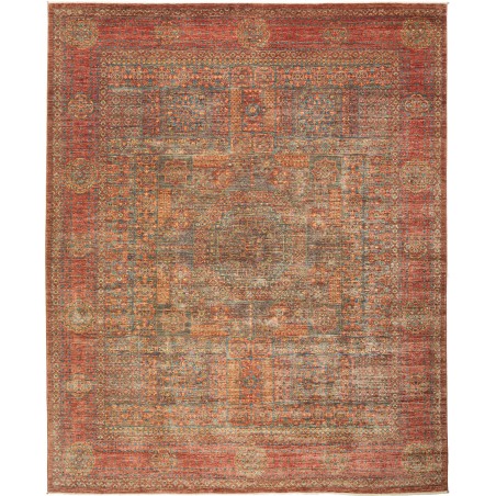Tappeto Mamlouk Pakistan rosso arancione 254x306