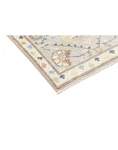 Tappeto Kazak Afghanistan bianco azzurro 77x302