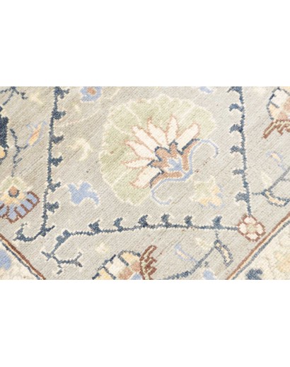 Tappeto Kazak Afghanistan bianco azzurro 77x302