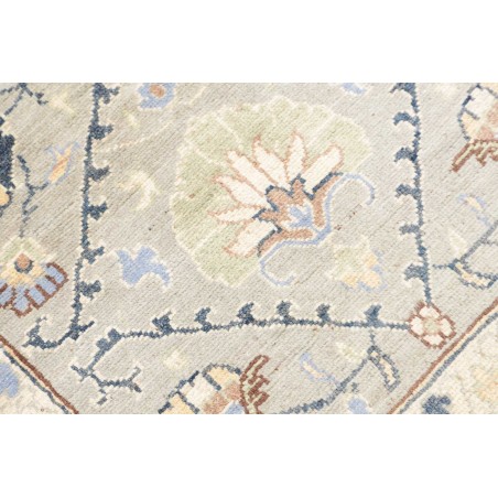 Tappeto Kazak Afghanistan bianco azzurro 77x302
