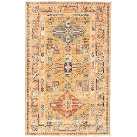 Tappeto Kazak Fine Pakistan marrone azzurro 80x125