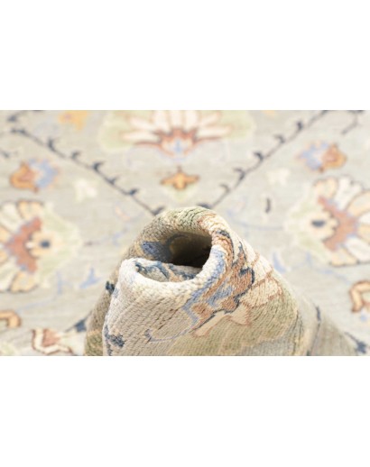 Tappeto Kazak Afghanistan bianco azzurro 77x302