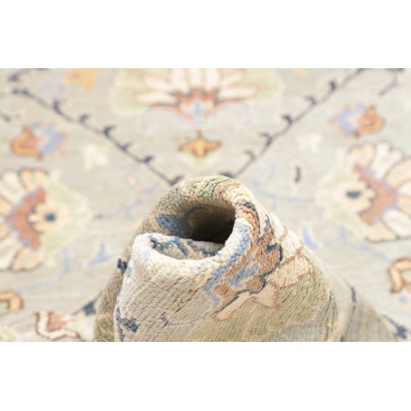 Tappeto Kazak Afghanistan bianco azzurro 77x302