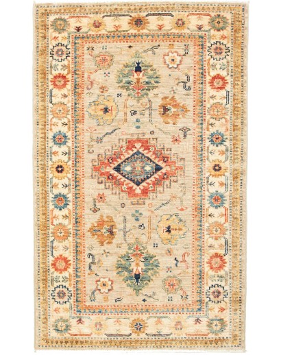 Tappeto Kazak Fine Pakistan marrone azzurro 79x129