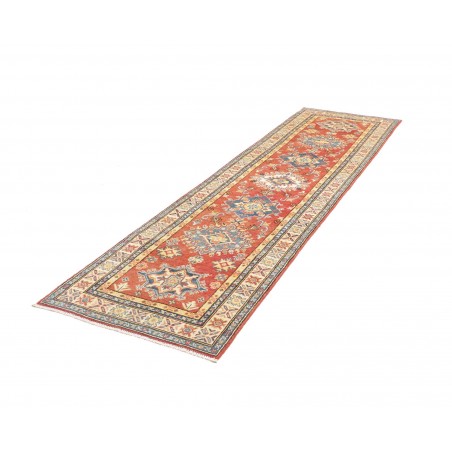 Tappeto Kazak Afghanistan marrone azzurro 80x297