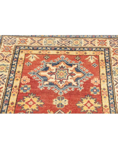 Tappeto Kazak Afghanistan marrone azzurro 80x297