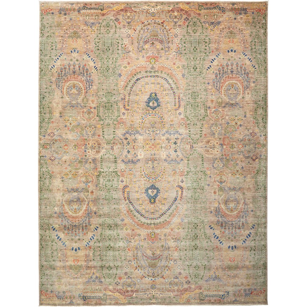 Tappeto Shahi Fine Pakistan marrone grigio 274x369 Tappeto Shahi Fine Pakistan marrone grigio 274x369