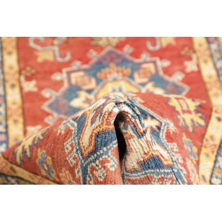 Tappeto Kazak Afghanistan marrone azzurro 80x297