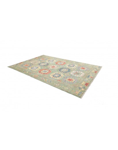 Tappeto Kazak Afghanistan beige giallo 199x301