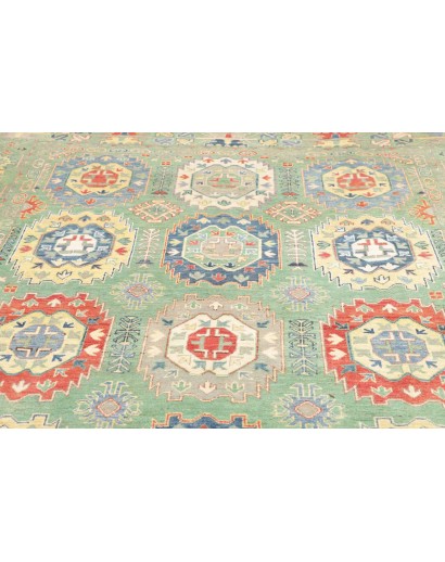 Tappeto Kazak Afghanistan beige giallo 199x301