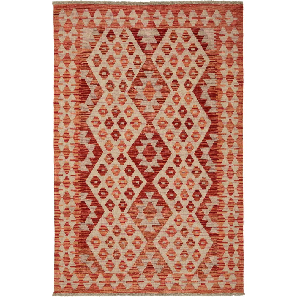 Tappeto Kilim Afghanistan marrone 100x154 Tappeto Kilim Afghanistan marrone 100x154
